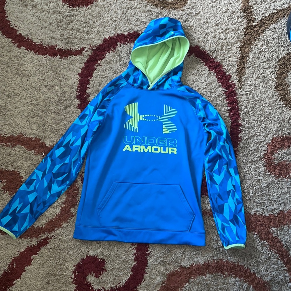 Kids under hoodie